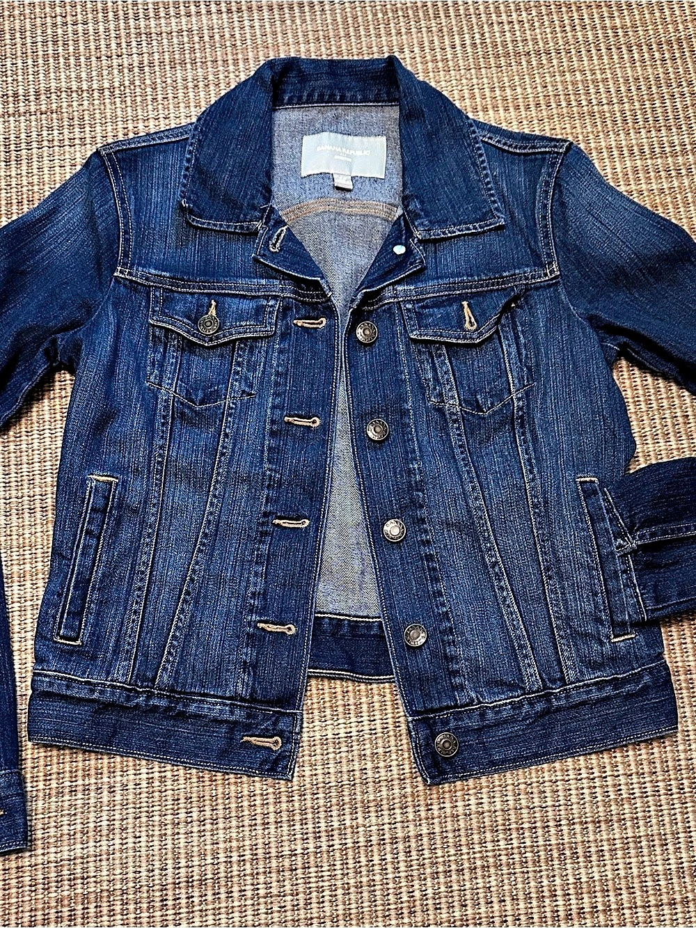Banana Republic Classic Stretch Denim Jacket Size Extra Small